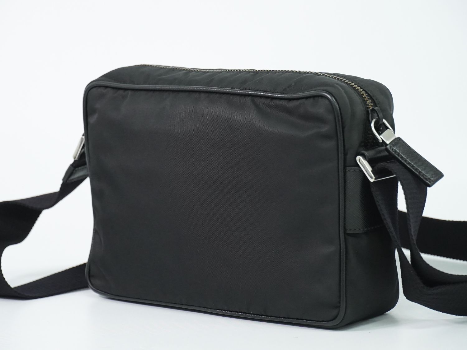 Prada Nylon Shoulder Bag Pochette Black — view 2