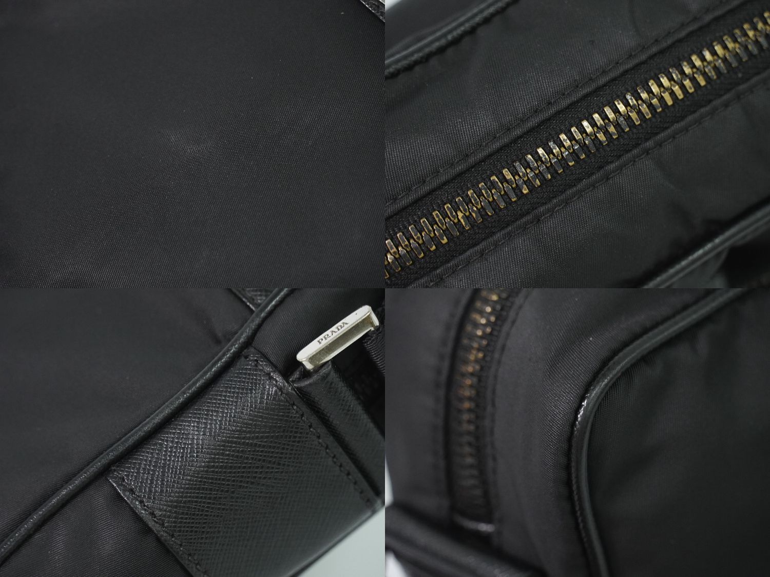 Prada Nylon Shoulder Bag Pochette Black — view 7