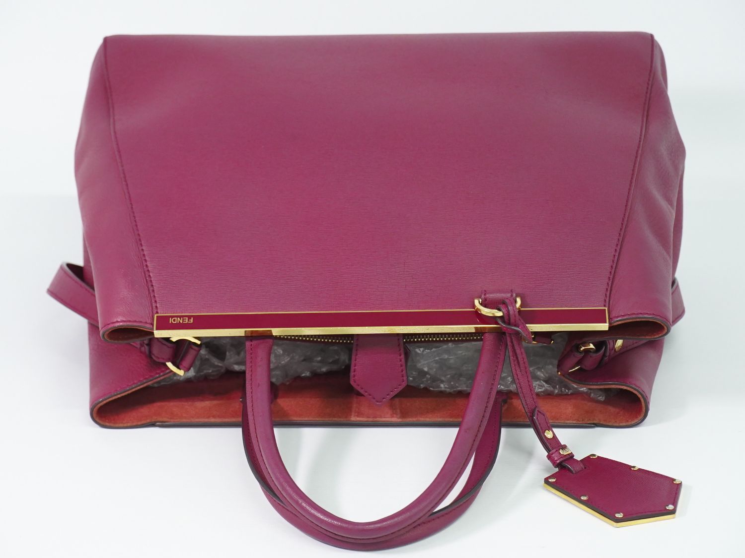 Fendi Tou Jours 2-Way Shoulder Bag Leather Pink — view 5