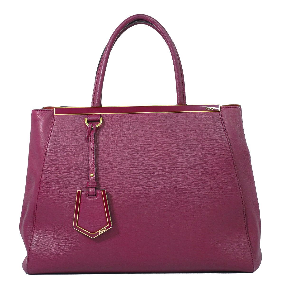 Fendi Tou Jours 2-Way Shoulder Bag Leather Pink