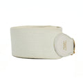 Hermes Ten Shoulder Strap White Gold Canvas Leather