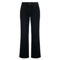 Chanel CC Logo Embroidery Black Denim Pants 36