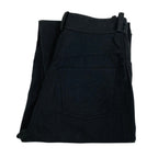 Chanel CC Logo Embroidery Black Denim Pants 36 — view 7
