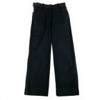 Chanel CC Logo Embroidery Black Denim Pants 36 — view 2