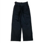 Chanel CC Logo Embroidery Black Denim Pants 36 — view 3