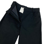 Chanel CC Logo Embroidery Black Denim Pants 36 — view 4