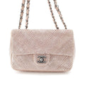 Chanel Rhinestone CC Logo Turnlock Swarovski Chain Shoulder Bag Pink