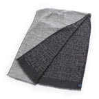 Hermes Cashmere Silk Horse Tack Pattern Large Shawl Scarf Gray — view 2
