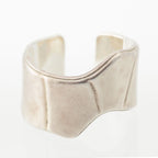 Hermes Memoire Croco Bamboo Pattern Ring Ali Silver — view 2