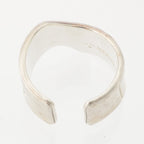 Hermes Memoire Croco Bamboo Pattern Ring Ali Silver — view 6
