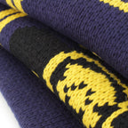 Hermes Bride de Gara Cashmere Ceremonial Bridle Long Knit Scarf Navy Yellow — view 7