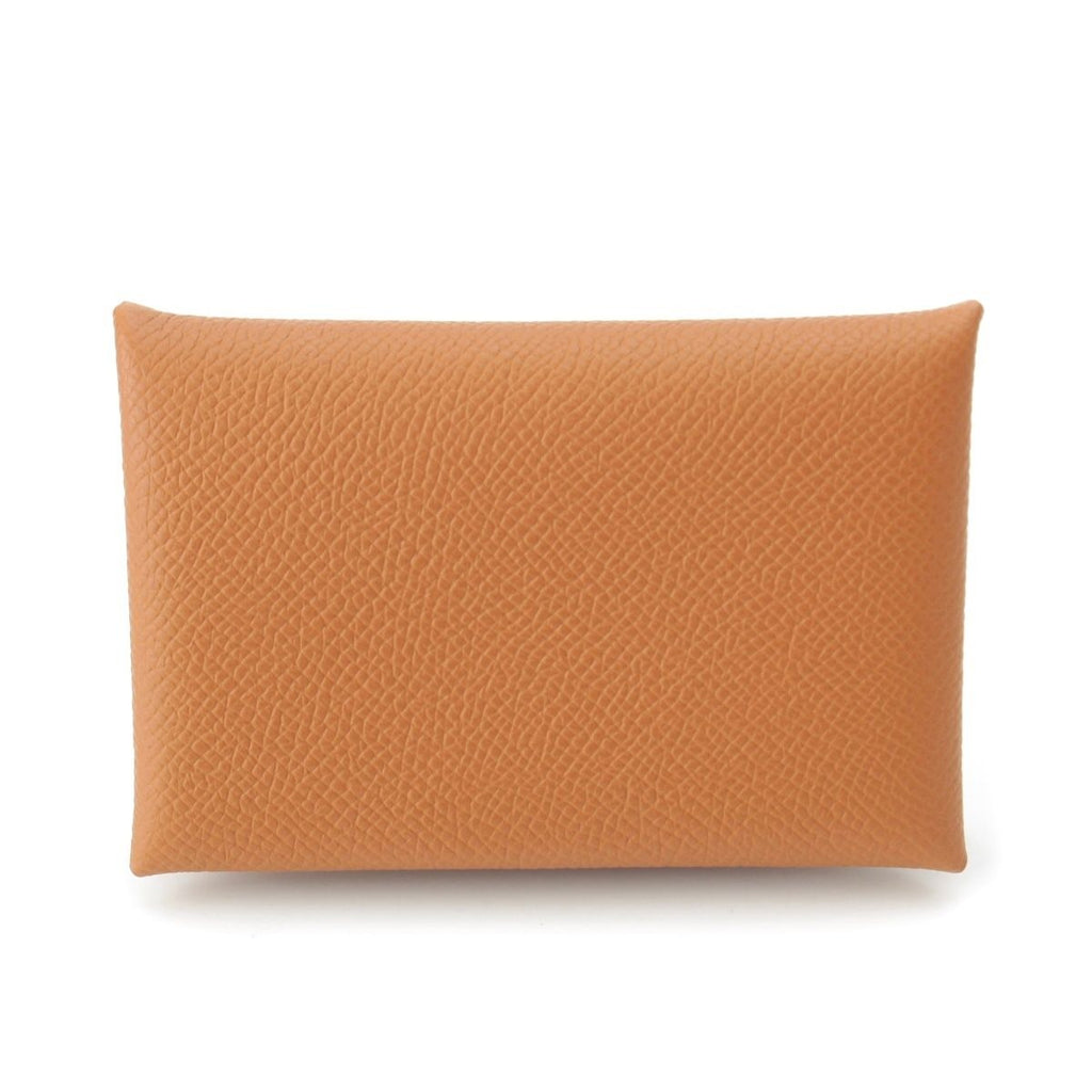 Hermes Calvi Epsom Card Case Gold