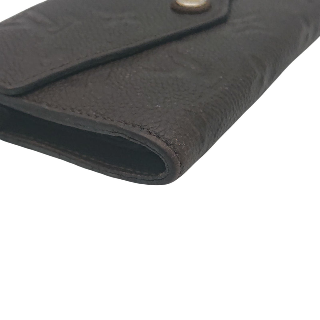 Louis Vuitton Portefeuille Curilles Compact Empreinte Brown Tail Trifold Wallet — view 8