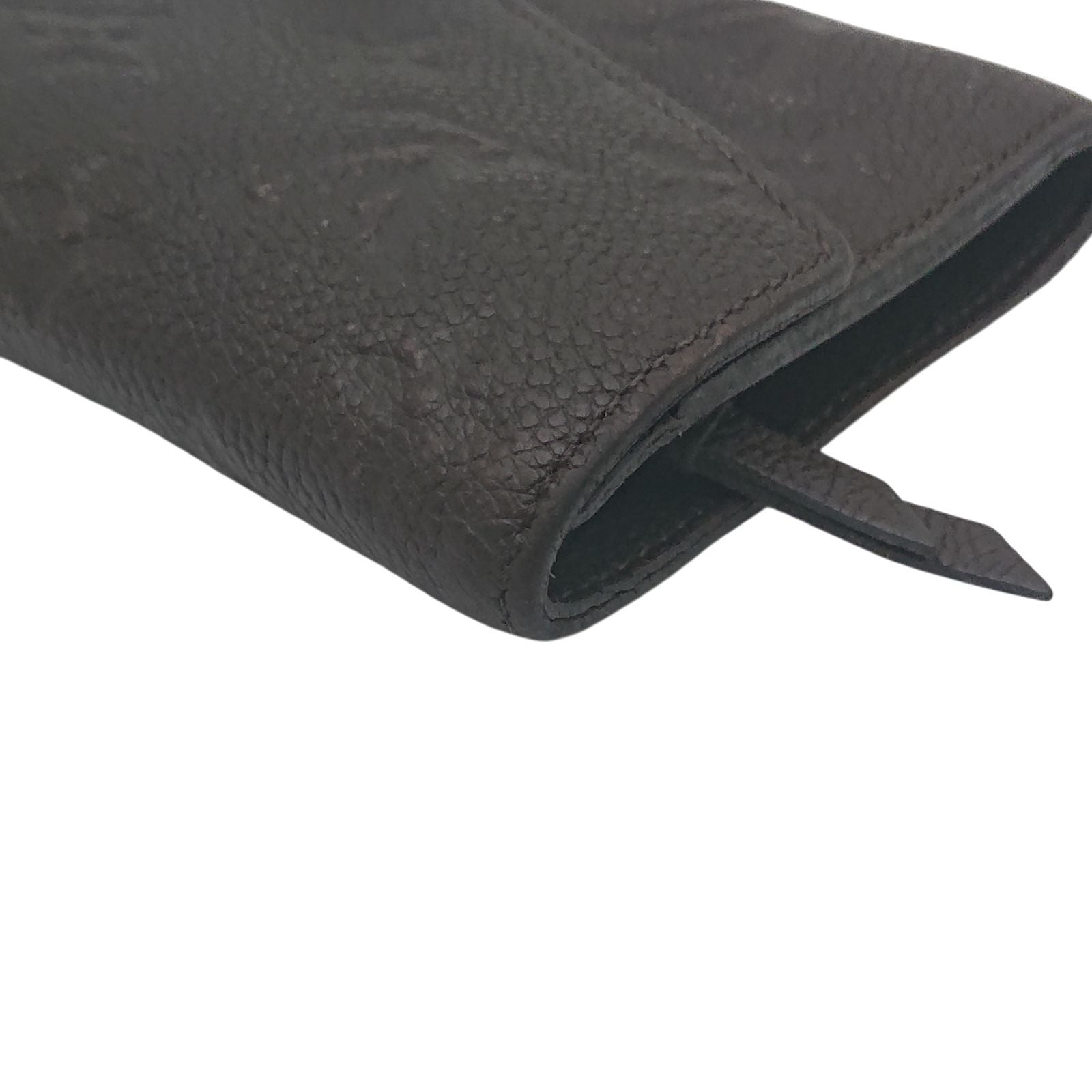 Louis Vuitton Portefeuille Curilles Compact Empreinte Brown Tail Trifold Wallet — view 7