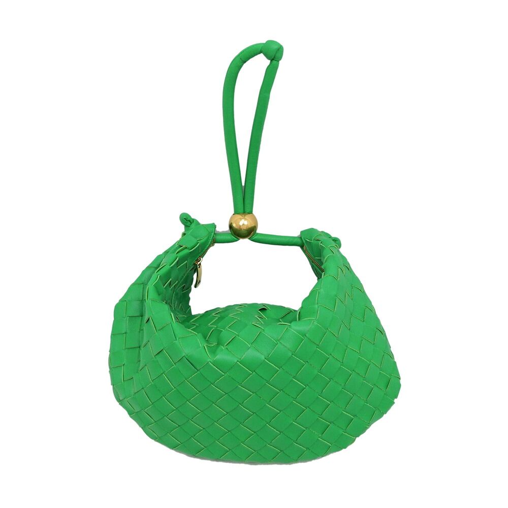 Bottega Veneta Midi Amturn Pouch Green Leather Shoulder — view 8