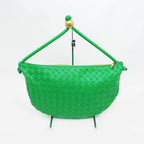 Bottega Veneta Midi Amturn Pouch Green Leather Shoulder — view 2