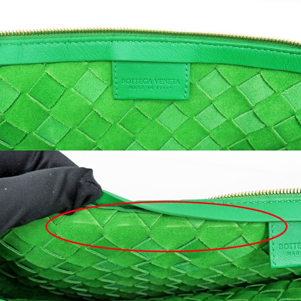 Bottega Veneta Midi Amturn Pouch Green Leather Shoulder — view 7