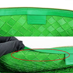 Bottega Veneta Midi Amturn Pouch Green Leather Shoulder — view 7