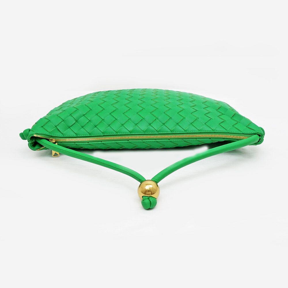 Bottega Veneta Midi Amturn Pouch Green Leather Shoulder — view 4