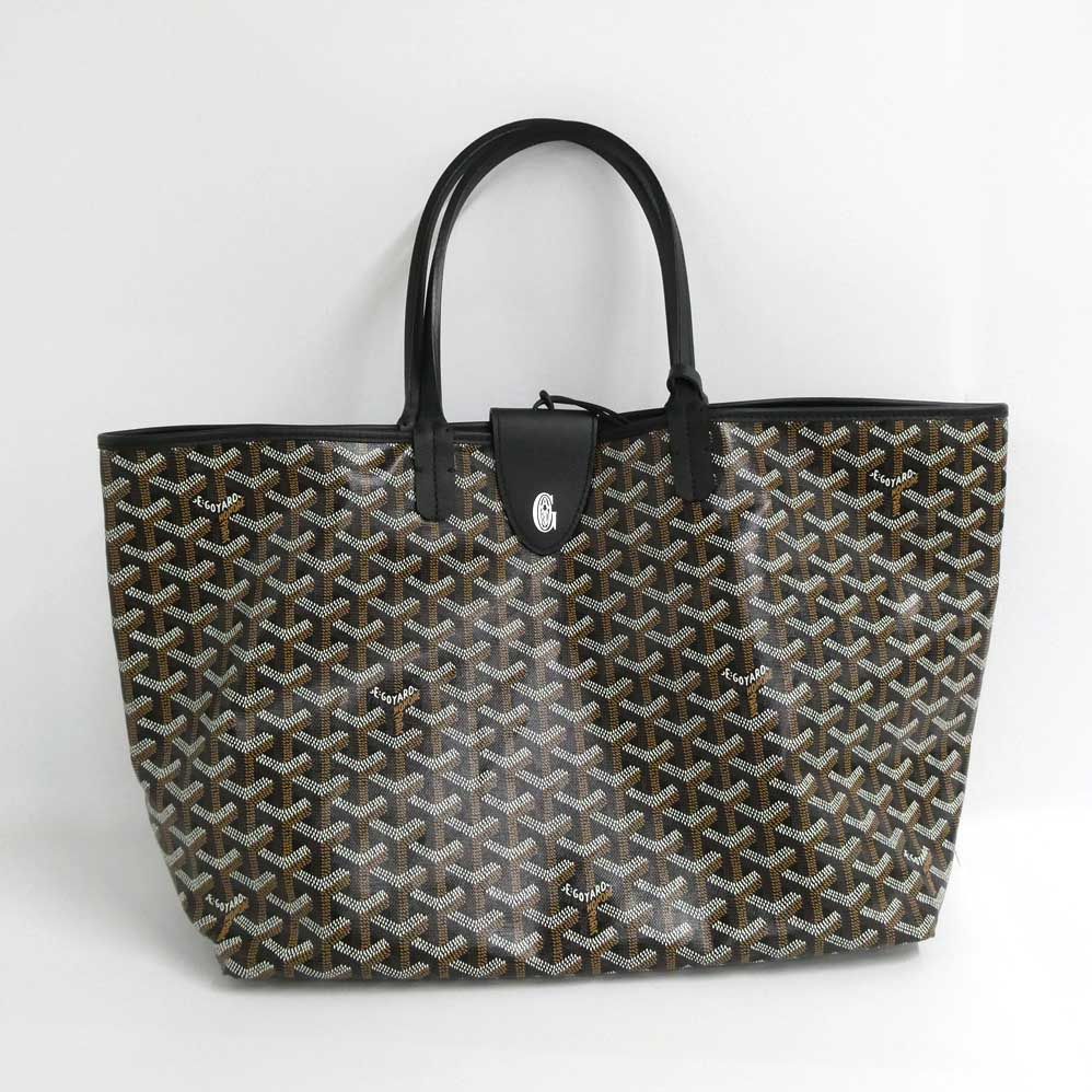 Goyard Saint Louis PM Black Tote Din Canvas Leather with Clip — view 7