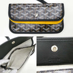 Goyard Saint Louis PM Black Tote Din Canvas Leather with Clip — view 6
