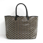Goyard Saint Louis PM Black Tote Din Canvas Leather with Clip — view 2