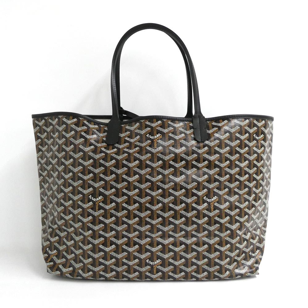 Goyard Saint Louis PM Black Tote Din Canvas Leather with Clip — view 2