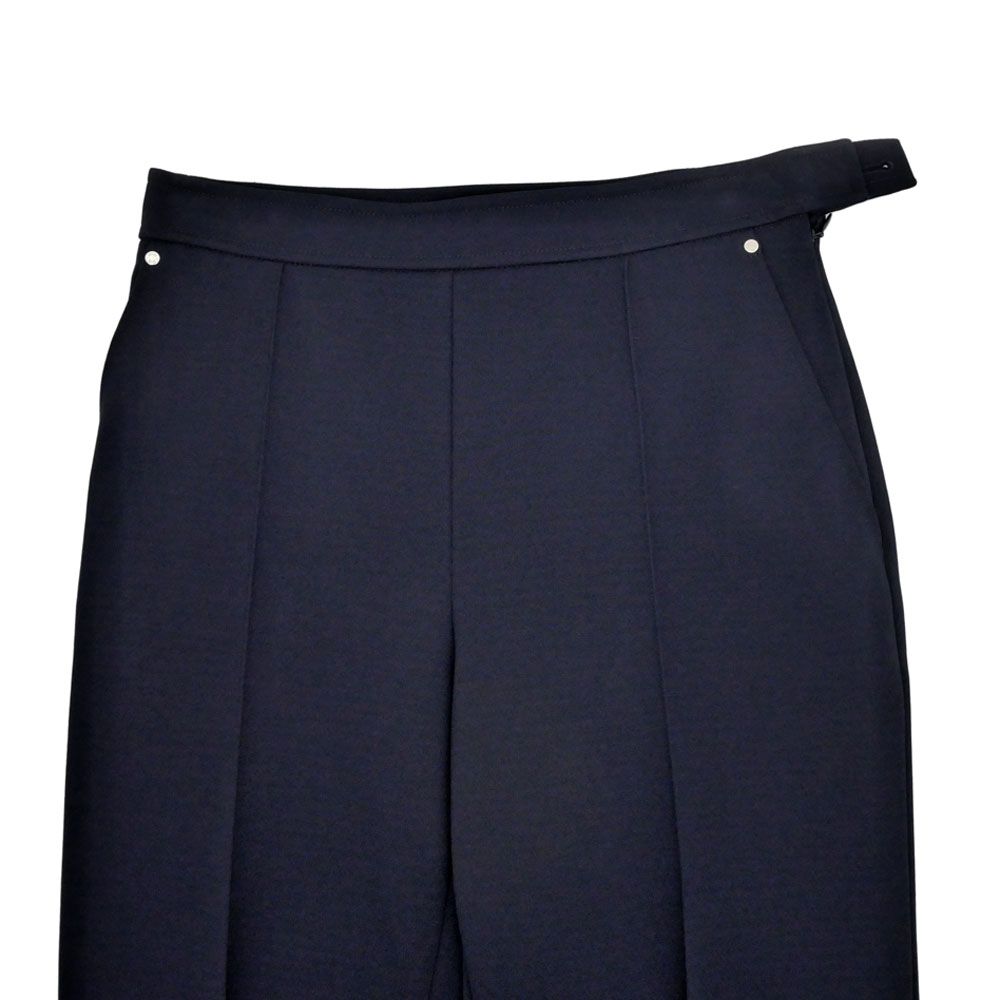 Hermes Series Button Pants Dark Navy 38 Trousers — view 4