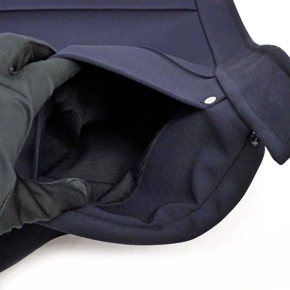 Hermes Series Button Pants Dark Navy 38 Trousers — view 6
