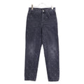 Chanel CC Logo Button Quilted Zip Fly Denim Pants 34