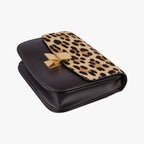 Celine Classic Box Leopard Dark Brown Box Calf Hair Shoulder — view 4