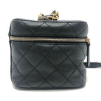 Chanel Shoulder Bag CC Logo Lambskin Black — view 3