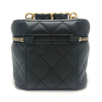 Chanel Shoulder Bag CC Logo Lambskin Black — view 2