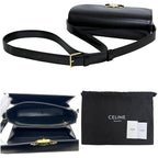 Celine Shoulder Bag Classic Calf Triomphe Leather Black — view 3