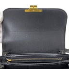 Celine Shoulder Bag Classic Calf Triomphe Leather Black — view 4