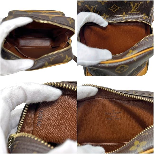 Louis Vuitton Shoulder Bag Amazon Crossbody Monogram Canvas Vachetta Leather — view 3