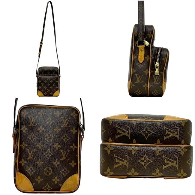 Louis Vuitton Shoulder Bag Amazon Crossbody Monogram Canvas Vachetta Leather — view 2