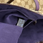 Gucci Tote GG Canvas Beige Purple — view 4