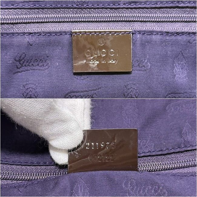 Gucci Tote GG Canvas Beige Purple — view 5