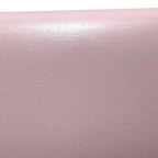 Celine Trifold Wallet Small Flap Triomphe Leather Shiny Calf Skin Pink Compact — view 8