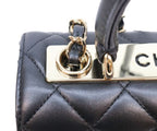 Chanel Black Lamb Gold Trendy CC Mini Top Handle — view 8