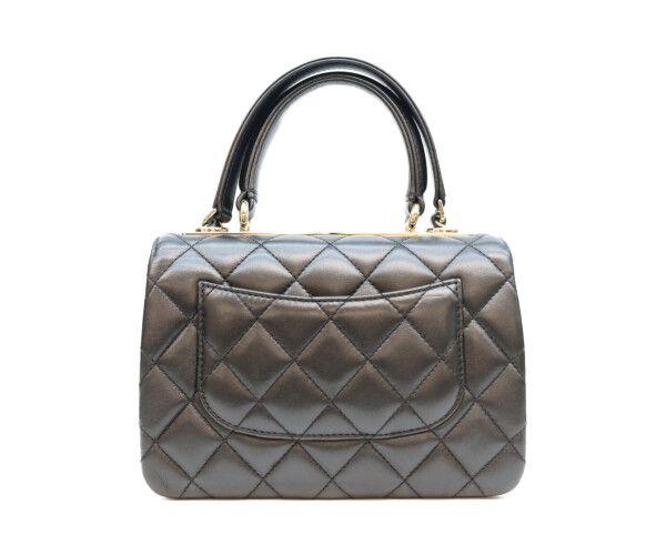 Chanel Black Lamb Gold Trendy CC Mini Top Handle — view 3