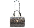 Chanel Black Lamb Gold Trendy CC Mini Top Handle