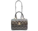 Chanel Black Lamb Gold Trendy CC Mini Top Handle