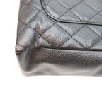 Chanel Black Caviar Silver Petite Shopping Tote PST — view 8