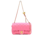Chanel Pink Lamb Gold Pearl Crush Cocobol Mini Quilted 20