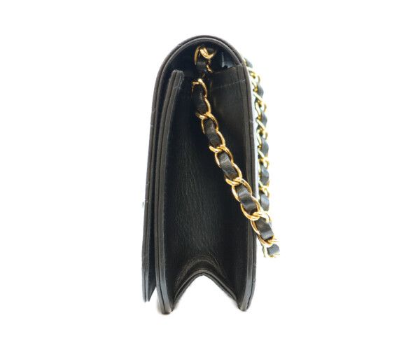 Chanel Black Lamb Full Flap Push Lock Quilted 23 — view 2