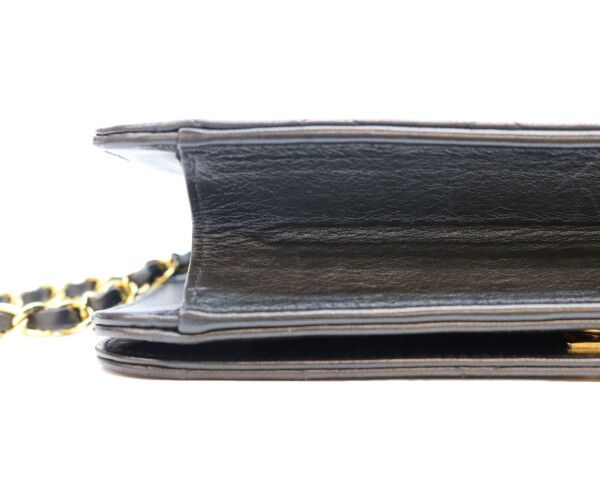 Chanel Black Lamb Full Flap Push Lock Quilted 23 — view 8