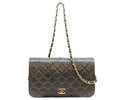 Chanel Black Lamb Full Flap Push Lock Quilted 23
