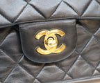 Chanel Black Lamb Gold Quilted 25 Shoulder — view 6